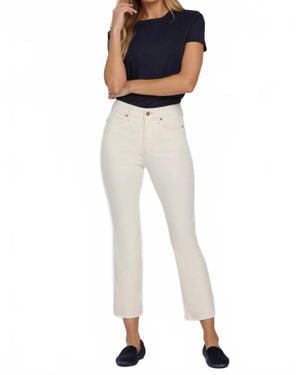 NYDJ Billie Mini Bootcut Ankle Jeans - White