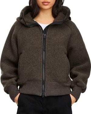 Canada Goose Chilliwack Label Kind Fleece Wool-Blend Bomber Jacket - Brown