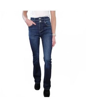 Kancan Katie High Rise Bootcut Jeans - Blue