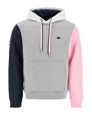 Eden Park Hooded Color Block Sweatshirt - Gray