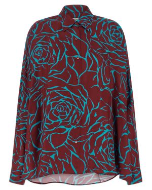Dries Van Noten Viscose Blouse - Blue