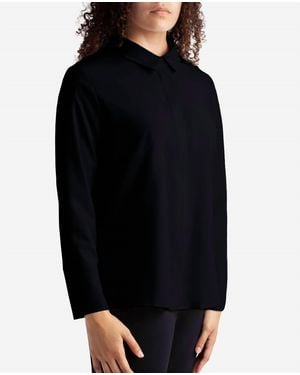 Danskin Button Up Top - Black