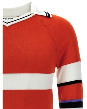 Wales Bonner Wool Cardigan - Red
