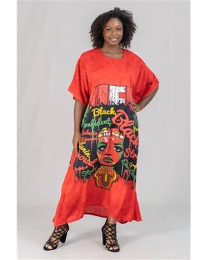 NF Mavis Kaftan Dress - Red
