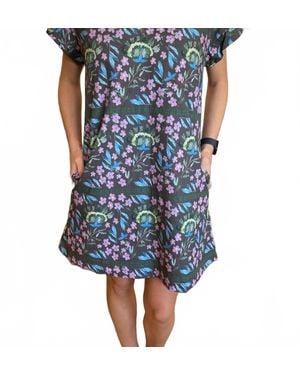Brooke Wright Nancy Mini Dress - Blue