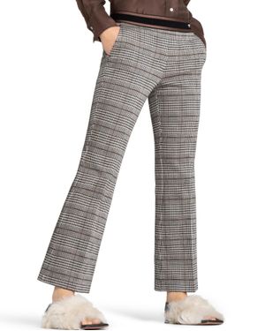 Cambio Francoise Check Crop Pant - Gray