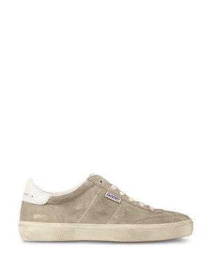 Golden Goose Soft Suede Lace-Up Sneakers With Subtle Branding - Multicolor