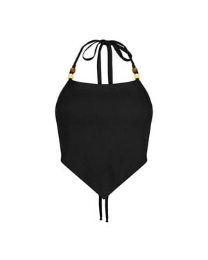 Neoblu Tropical Bandana Top - Black