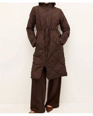 Marie Oliver Aiden Quilted Coat - Brown