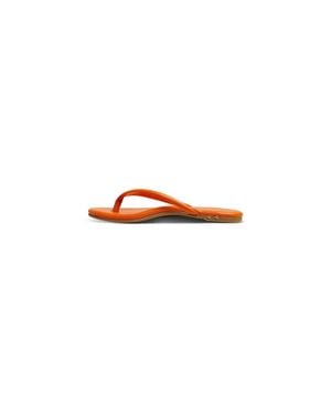 Beek Sunbeam Leather Flip Flop Sandals - Red