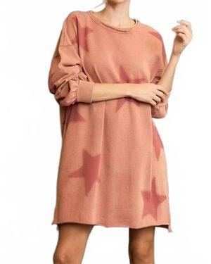Umgee Starry Dress - Pink