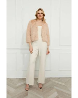 FRANK LYMAN Fenna Faux Fur Jacket - White