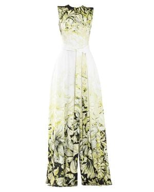 Saiid Kobeisy Crepe Printed Jumpsuit - Metallic