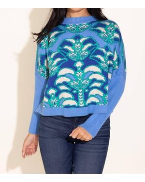 Alden Adair Leona Crewneck Sweater - Blue