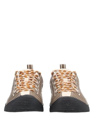 Keen Low-Profile Sneakers With Multicolored Laces And Textured Overlay - Natural