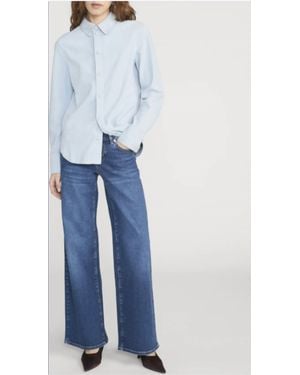 FRAME Low Rise Slim Palazzo Jeans - Blue