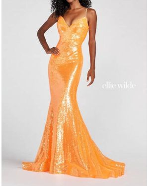 Ellie Wilde Prom Dress - Orange