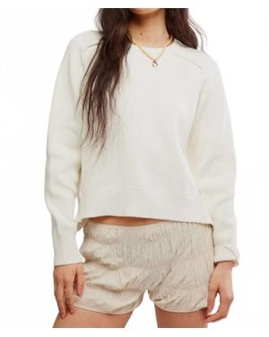 Free People Spring Street Pullover - White