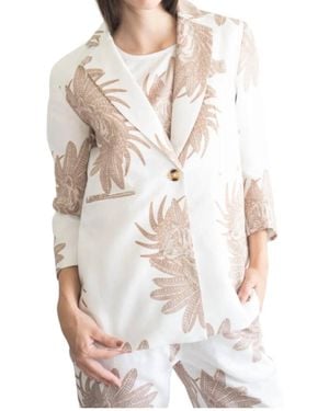 Las Sureñas Greek Blazer - White