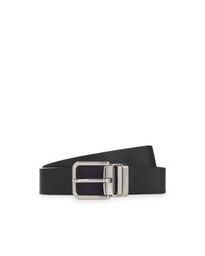BOSS Reversible Italian-Leather Business Belt - Black