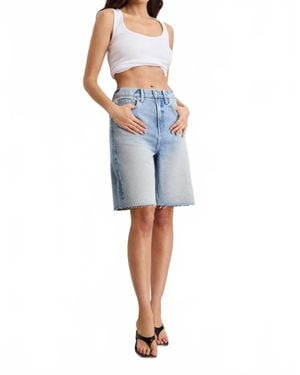 GOOD AMERICAN Good Standard Bermuda - Blue