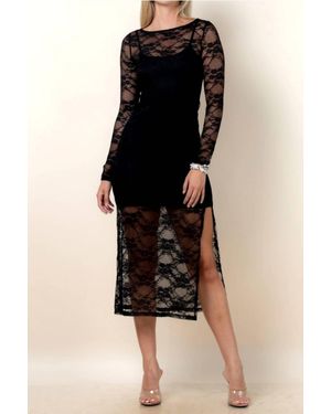 Nylon Apparel Jade Midi Dress - Black