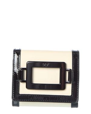 Roger Vivier Patent Card Case - Black