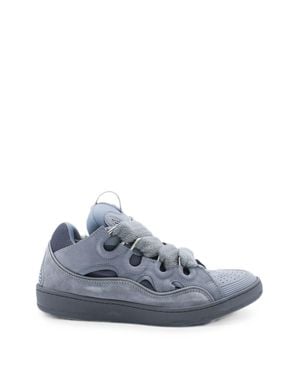 Lanvin Low-Profile Sneakers With Padded Collar - Blue