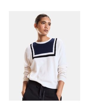 Cynthia Rowley Eastport Knit Pullover - White