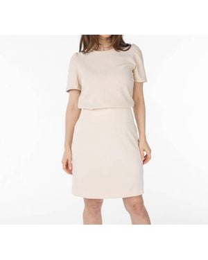 EsQualo City Twill Skirt - Natural