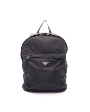 Prada Nylon Backpack - Black