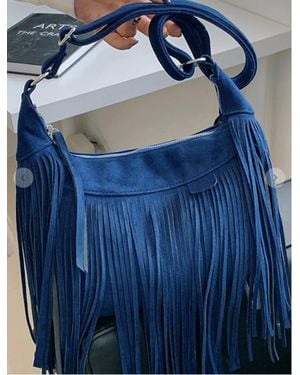 ACCITY Tassel Messenger Bag - Blue