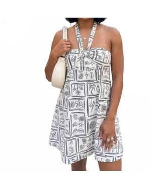 Millibon Seaside Postcard Dress - Blue