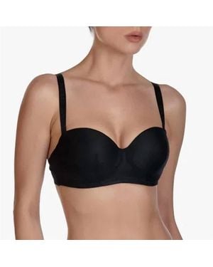 Ajour Long Strapless Bra - Black