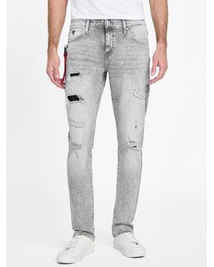 Guess Eco Jacques Destroyed Skinny Jeans - Gray