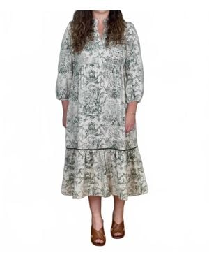Umgee Clarissa Midi Dress - Gray