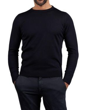 Sonrisa Maglieria Classica Long-Sleeved Knit Sweater - Blue