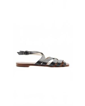 EITHER/OR Criss Cross Slide Sandal - Black