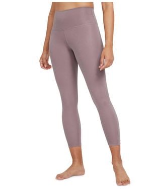 Nike Yoga 7/8 Length Leggings - Purple