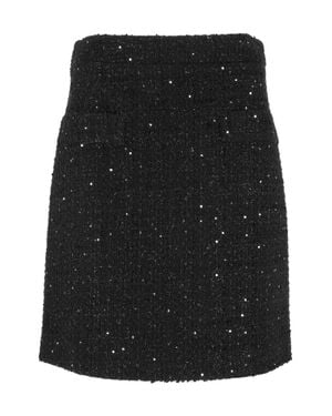 Fay Short Flared Mini Skirt - Black