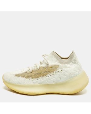 Yeezy Boost 380 Size 40 Knit Fabric Lace Up Sneakers - Metallic