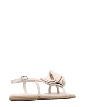 Vic Matié Osso Flower Sandal - White