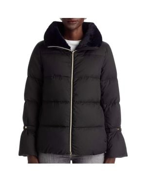 Herno Faux Fur Collar Jacket - Black