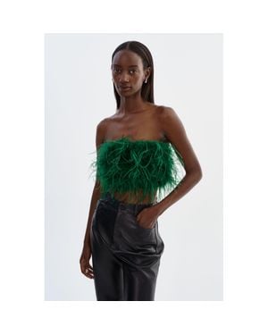 Lamarque Zaina Feather Bustier - Green