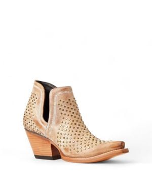 Ariat Dixon Leather Studded Boot - Brown