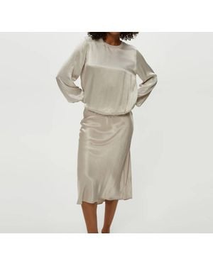Michael Stars Leila Bias Cut Skirt - Natural