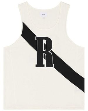 Rhude 02 Stripe Tank Offwhite - Black