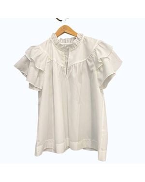 J joy Ruffles Top - Natural