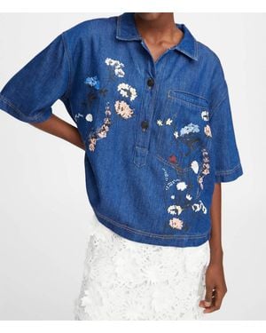 Munthe Phor Top - Blue