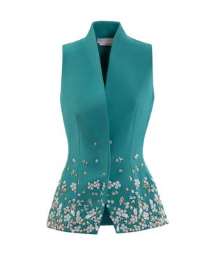Saiid Kobeisy Embroidered Tailored Jacket - Green